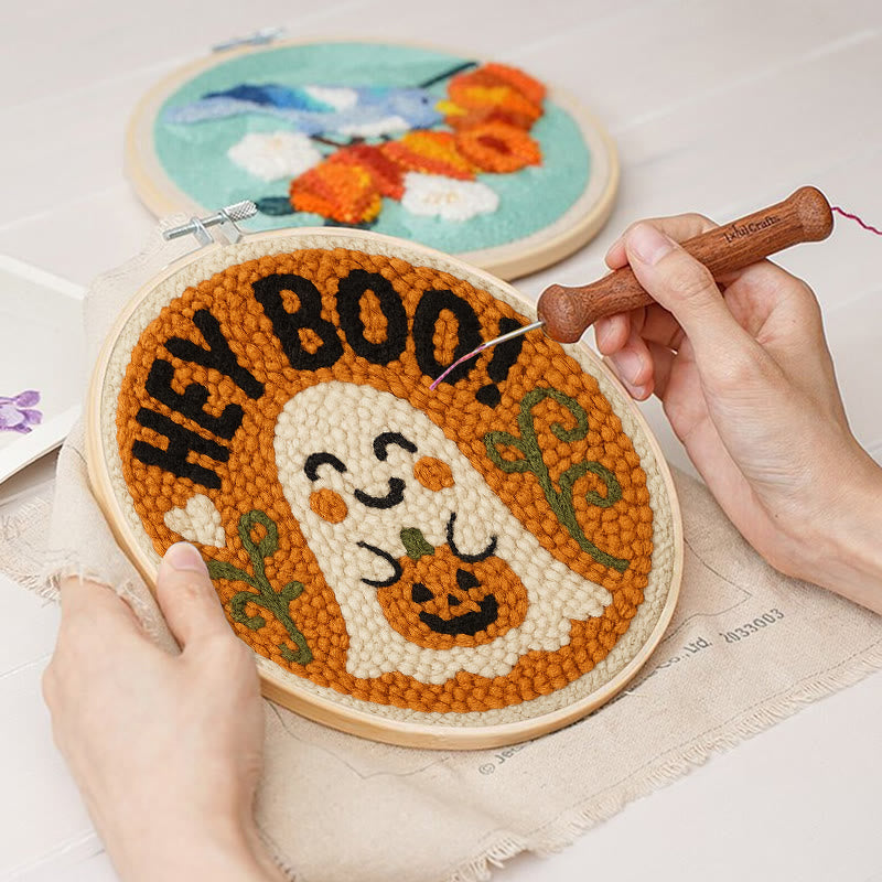 Halloween Ghosts Punch Needle Kit - Creative Yarn Craft |  Nice Holiday Gifts - image 2