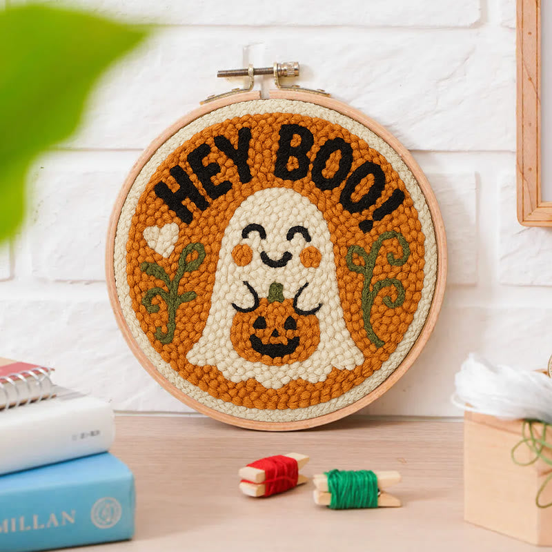 Halloween Ghosts Punch Needle Kit - Creative Yarn Craft |  Nice Holiday Gifts - image 3