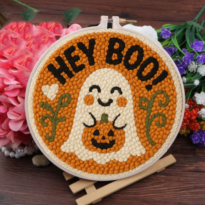 Halloween Ghosts Punch Needle Kit - Creative Yarn Craft |  Nice Holiday Gifts - image 7