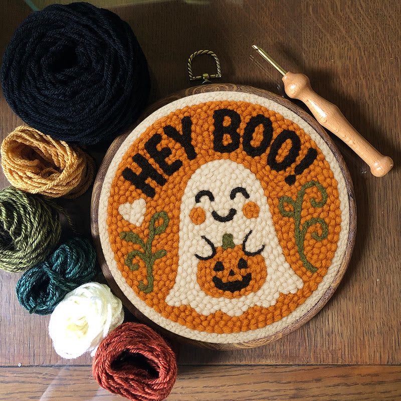 Halloween Ghosts Punch Needle Kit - Creative Yarn Craft |  Nice Holiday Gifts - image 9