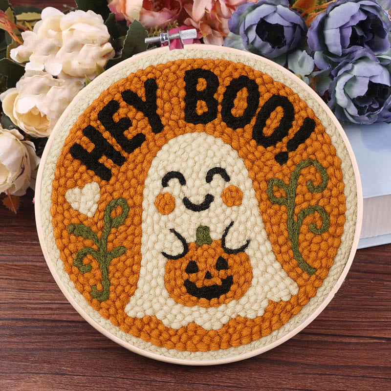 Halloween Ghosts Punch Needle Kit - Creative Yarn Craft |  Nice Holiday Gifts - image 8