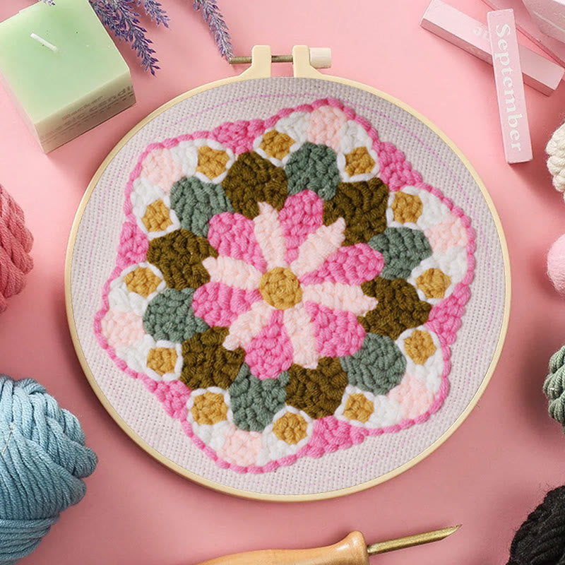 Flower Crown Punch Needle Kit - Floral Needlework Set |  Diy Arts Craft - image 3