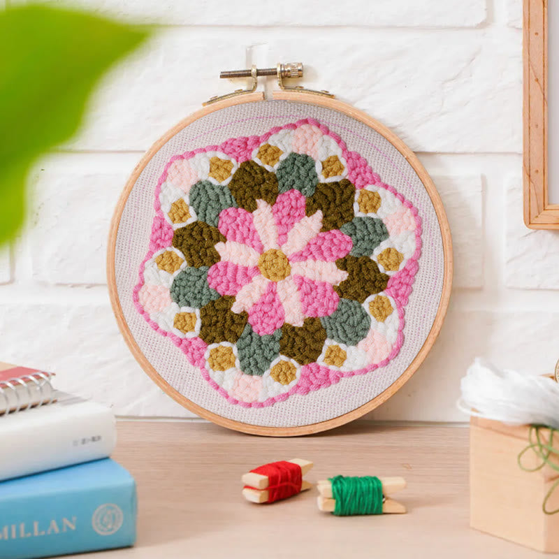 Flower Crown Punch Needle Kit - Floral Needlework Set |  Diy Arts Craft - image 7