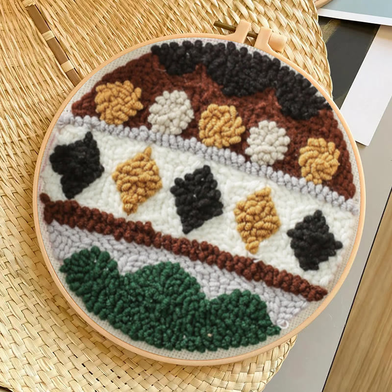 Geometric Bohemian Punch Needle Kit - Easy Handmade Craft |  Beginner-friendly Needles Set  - image 5