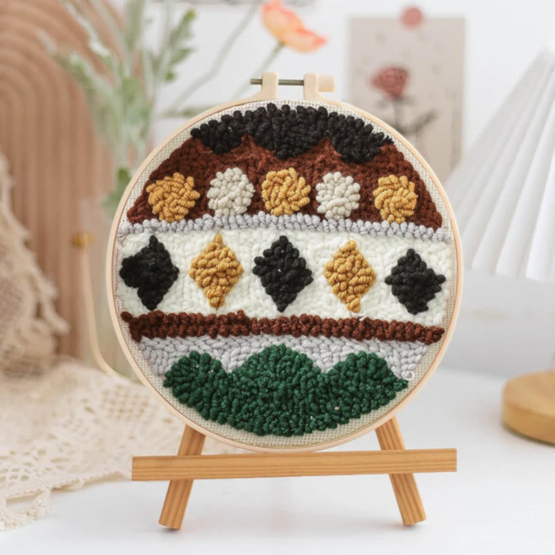 Geometric Bohemian Punch Needle Kit - Easy Handmade Craft |  Beginner-friendly Needles Set  - image 7