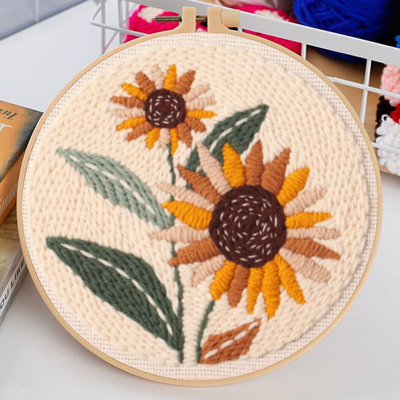 Blooming Flowers Punch Needle Kit - Relaxing Needlework Set | Nice For Crafter  - image 6