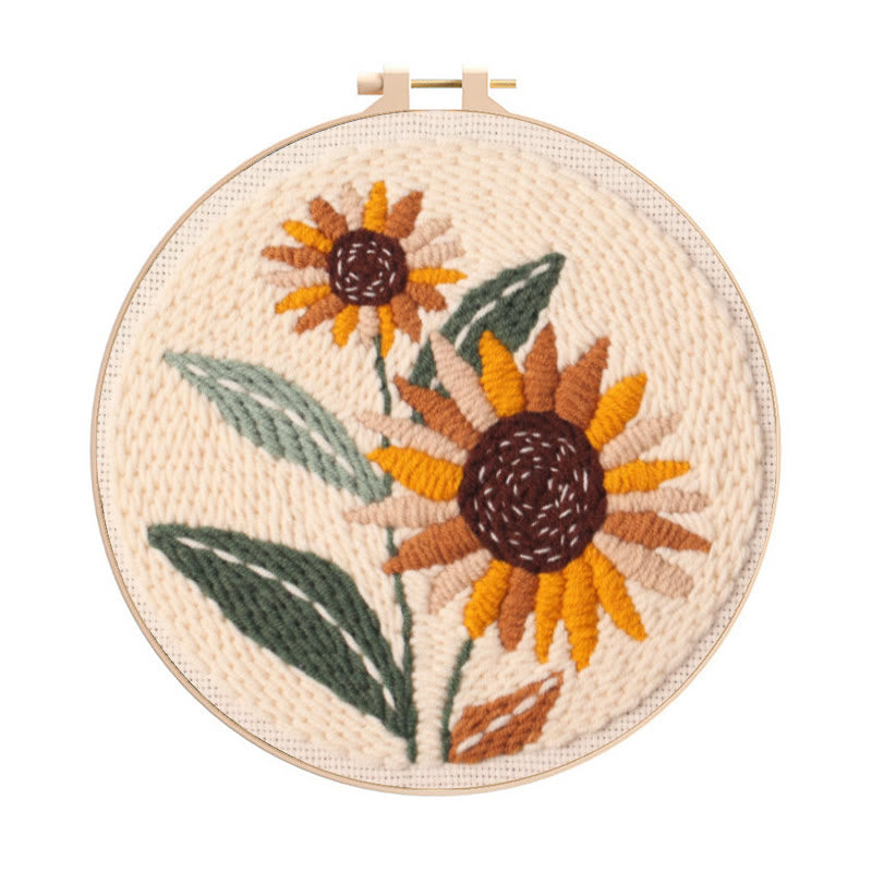 Blooming Flowers Punch Needle Kit - Relaxing Needlework Set | Nice For Crafter  - Blooming Flowers Punch Needle Kit - image 0