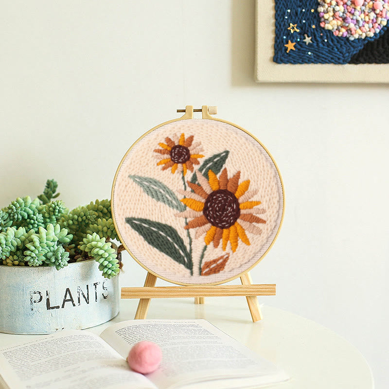 Blooming Flowers Punch Needle Kit - Relaxing Needlework Set | Nice For Crafter  - image 8