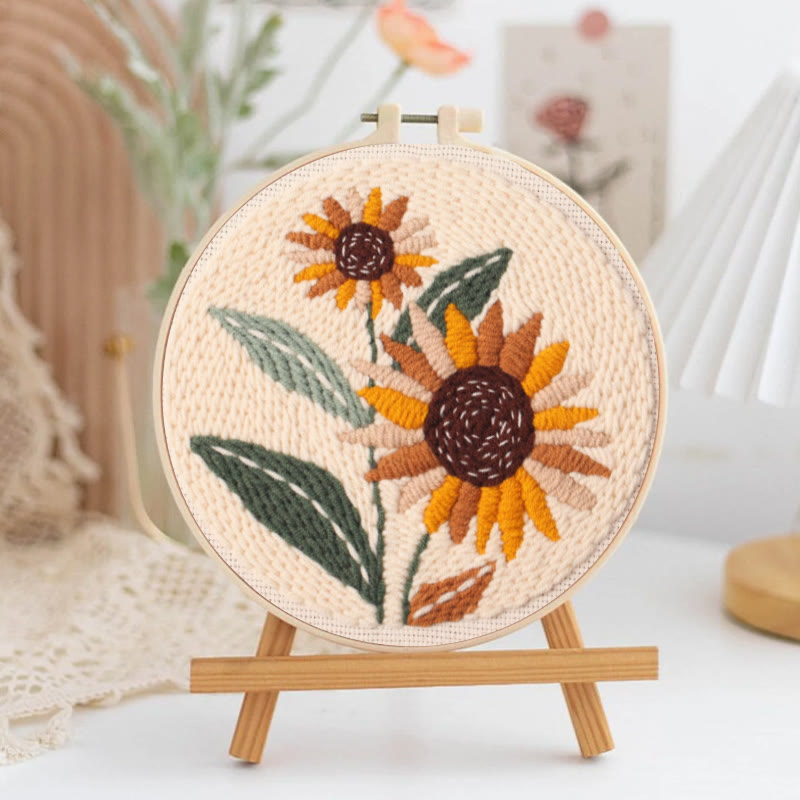 Blooming Flowers Punch Needle Kit - Relaxing Needlework Set | Nice For Crafter  - image 4