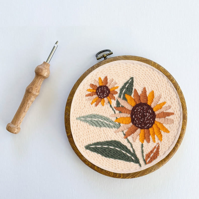 Blooming Flowers Punch Needle Kit - Relaxing Needlework Set | Nice For Crafter  - image 9