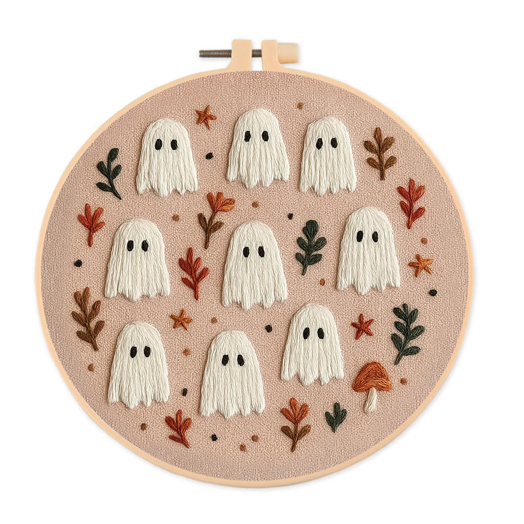 Rubbyoo Embroidery Kit - Cute Halloween Ghosts |  Lovely Holiday Decor - 20*20cm - image 0