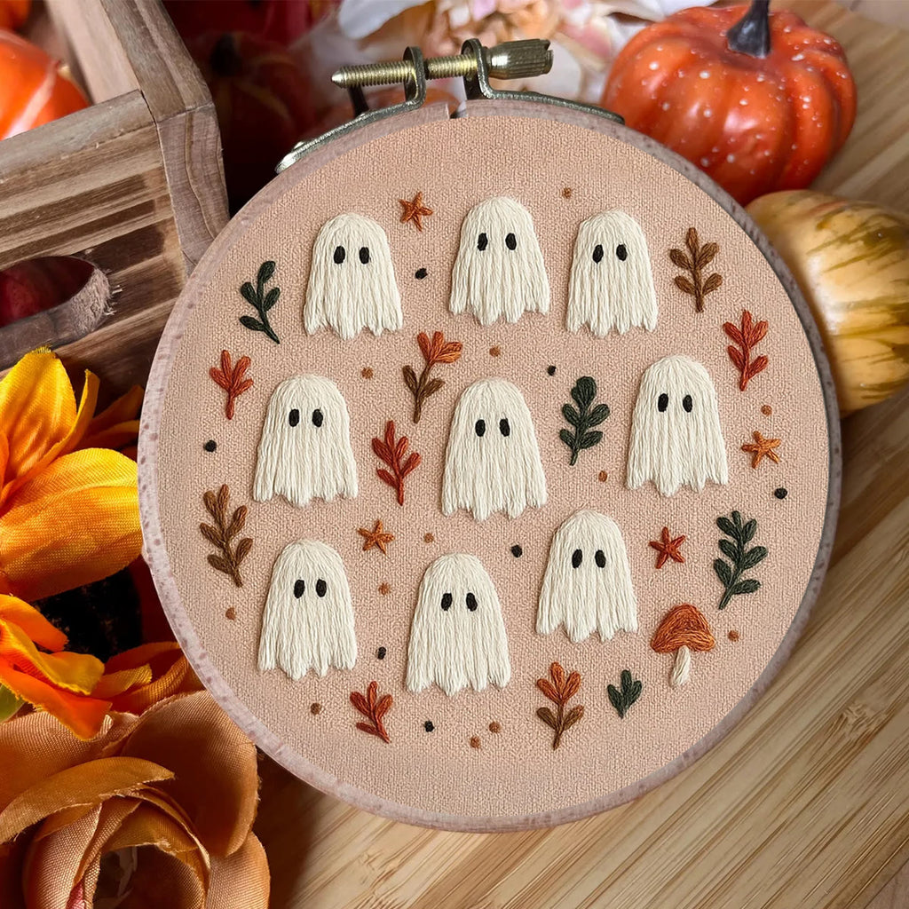 Rubbyoo Embroidery Kit - Cute Halloween Ghosts |  Lovely Holiday Decor - image 6