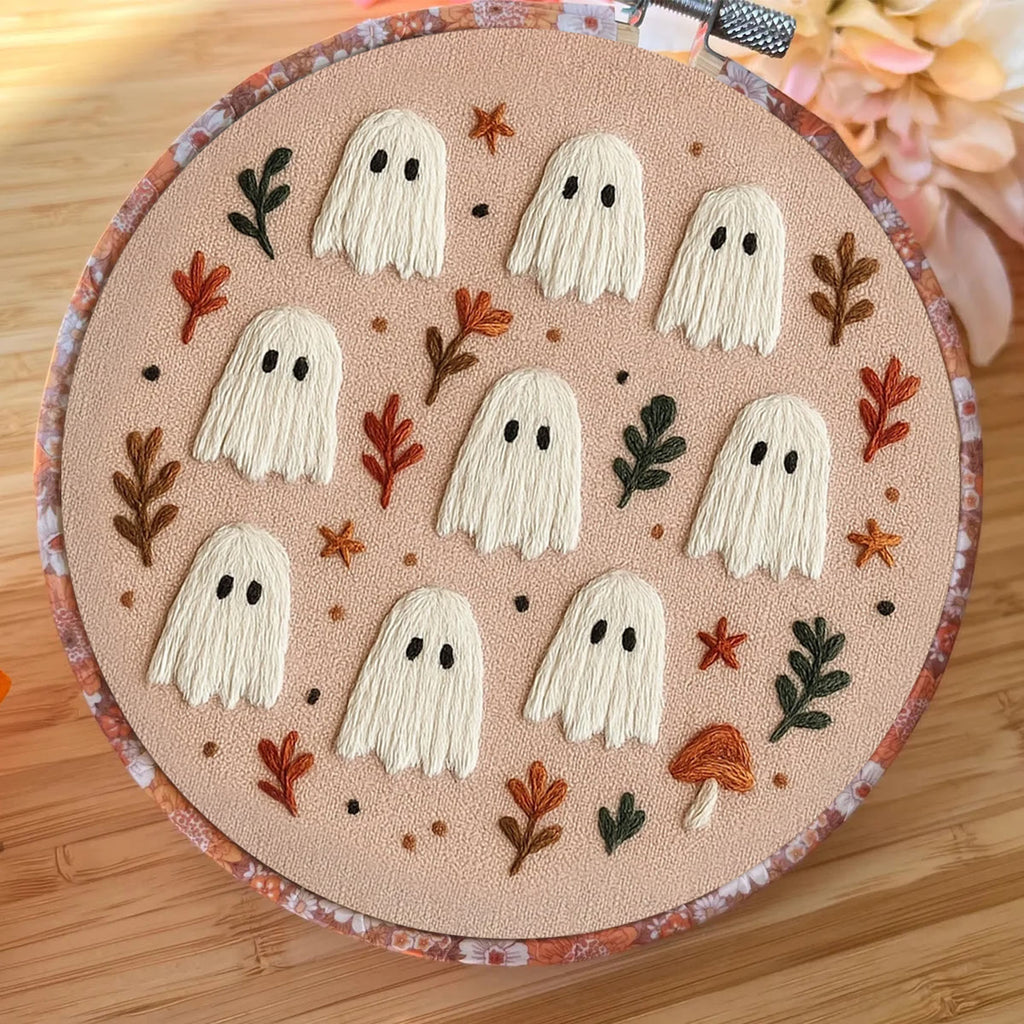 Rubbyoo Embroidery Kit - Cute Halloween Ghosts |  Lovely Holiday Decor - image 4