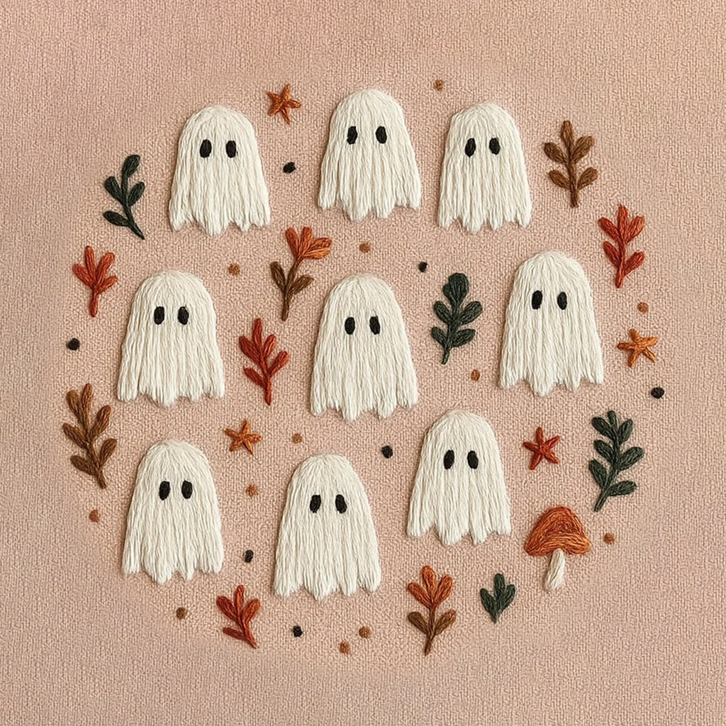 Rubbyoo Embroidery Kit - Cute Halloween Ghosts |  Lovely Holiday Decor - image 8