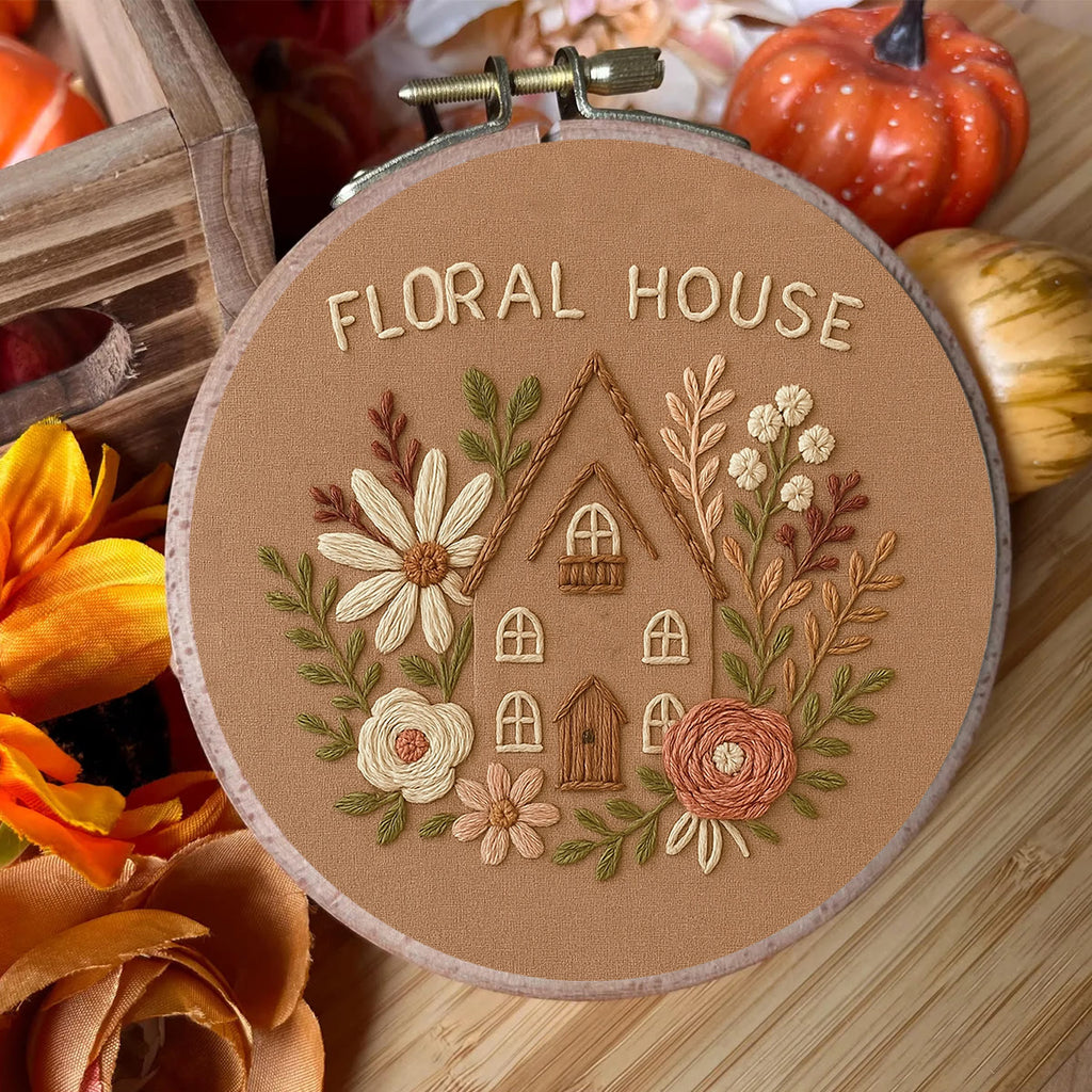 Rubbyoo Embroidery Kit - Floral House | Cozy Stitch Handicraft  - image 4