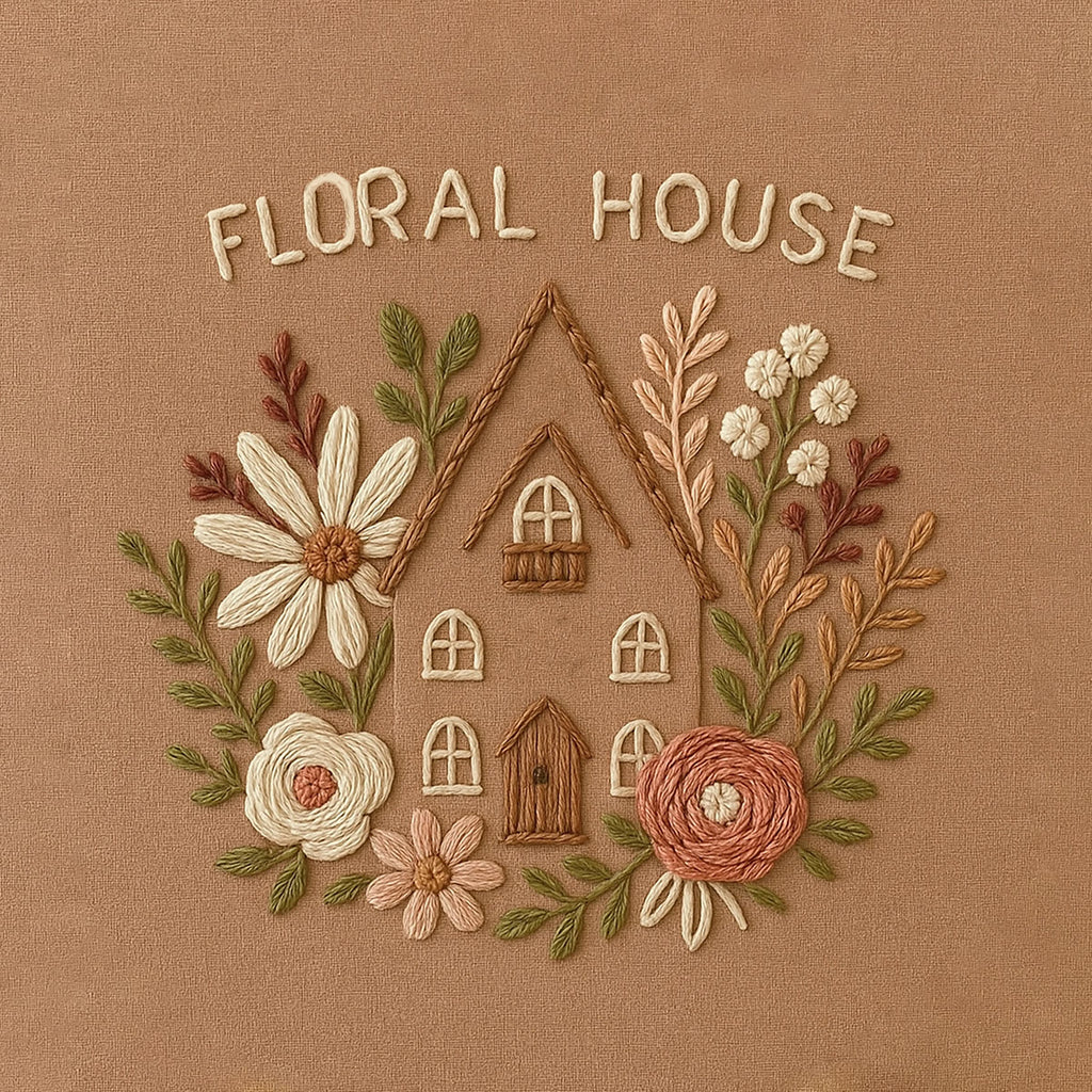 Rubbyoo Embroidery Kit - Floral House | Cozy Stitch Handicraft  - image 8