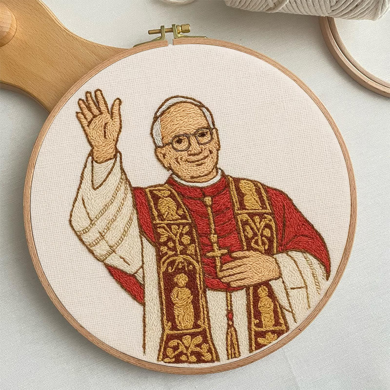 Rubbyoo Embroidery Kit - Pope Leo Xiv | Tribute Needle Work | Faithful Catholic Gift - image 6