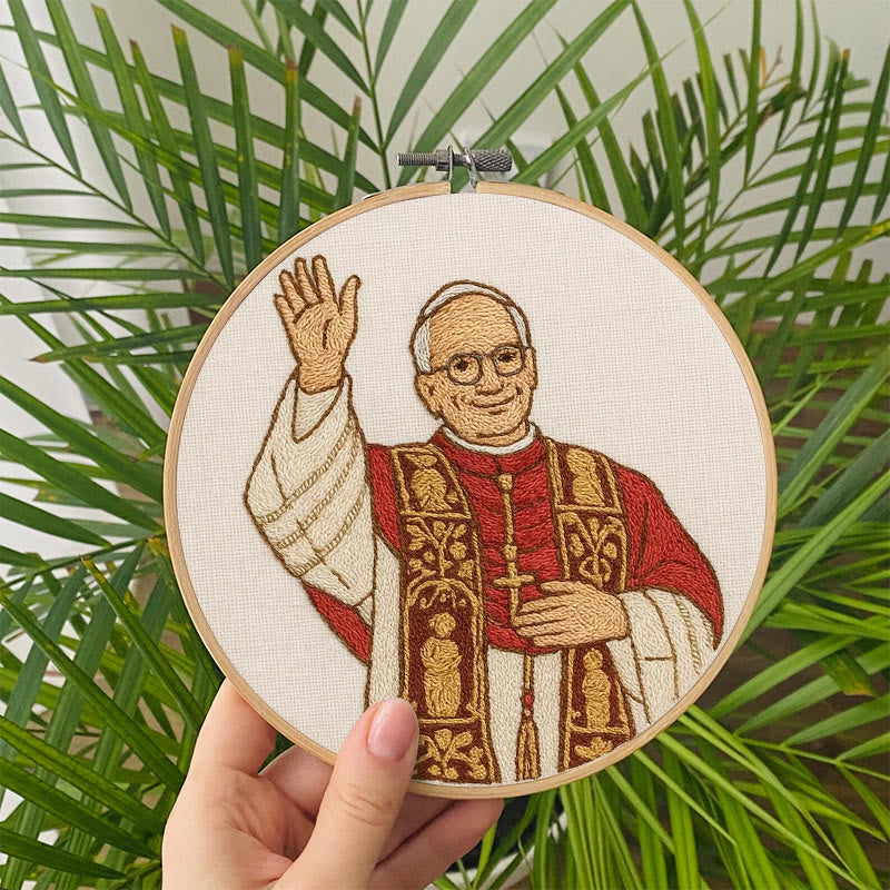 Rubbyoo Embroidery Kit - Pope Leo Xiv | Tribute Needle Work | Faithful Catholic Gift - image 7