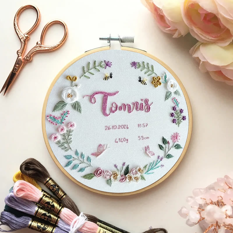 Rubbyoo Embroidery Kit - Meaning Time | Beginner Floral Needlework - image 3
