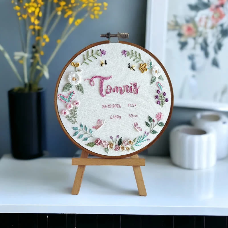 Rubbyoo Embroidery Kit - Meaning Time | Beginner Floral Needlework - image 8