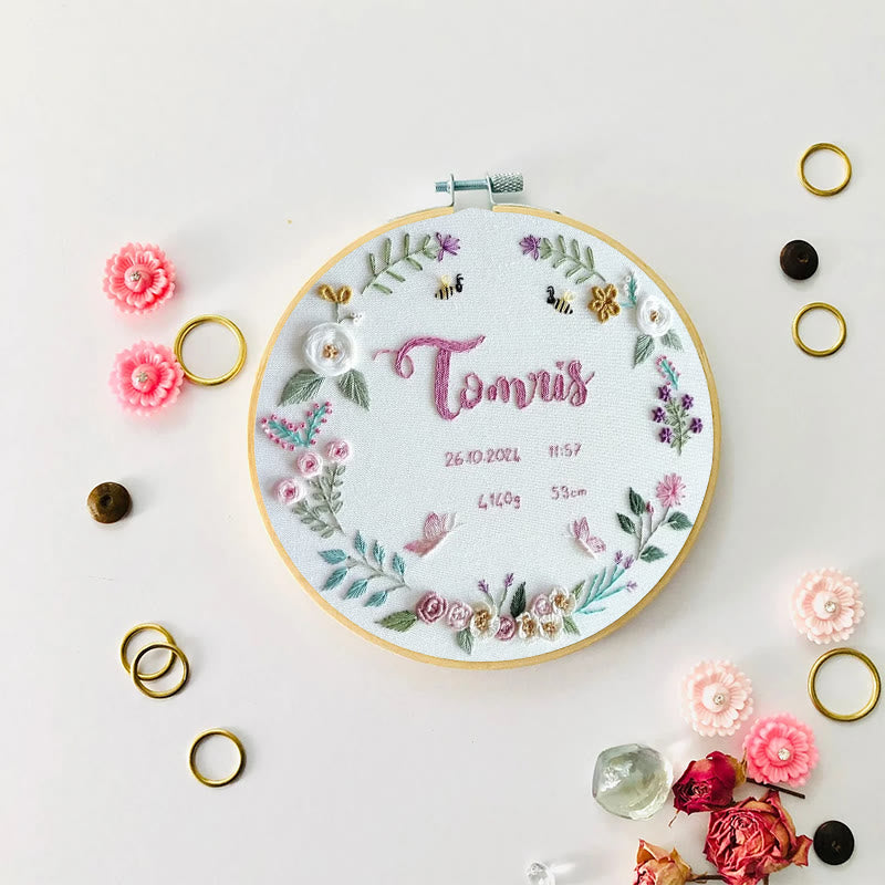 Rubbyoo Embroidery Kit - Meaning Time | Beginner Floral Needlework - image 4