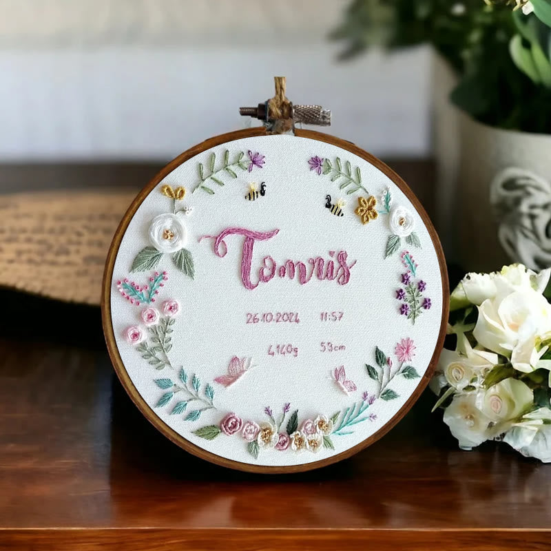 Rubbyoo Embroidery Kit - Meaning Time | Beginner Floral Needlework - image 6