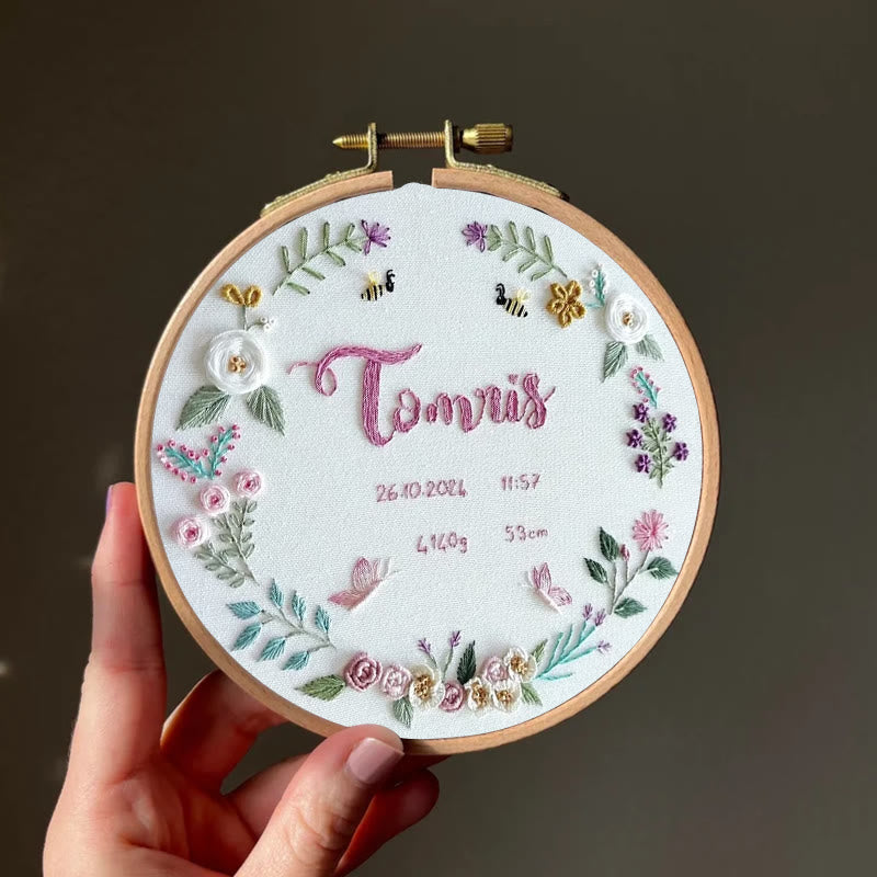 Rubbyoo Embroidery Kit - Meaning Time | Beginner Floral Needlework - image 5