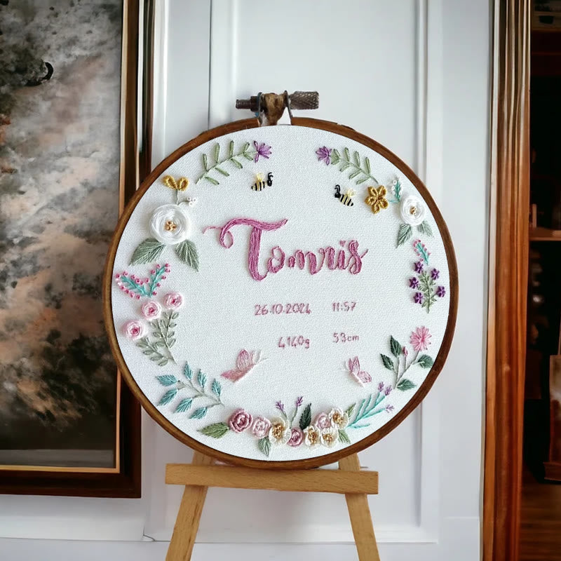 Rubbyoo Embroidery Kit - Meaning Time | Beginner Floral Needlework - image 7