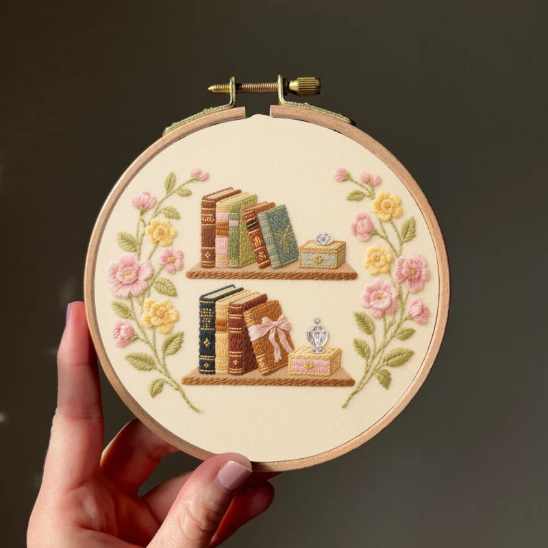Rubbyoo Embroidery Kit - Exquisite Bookshelf |  Nice Gifts For Crafters - image 7