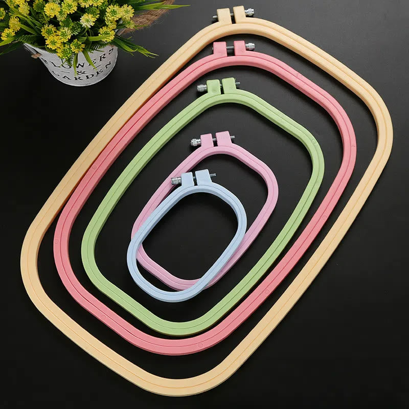 Embroidery Plastic Hoops | Different Size Square Hoops | Diy Crafts Accessories   - 4pcs - 27*39cm - image 1
