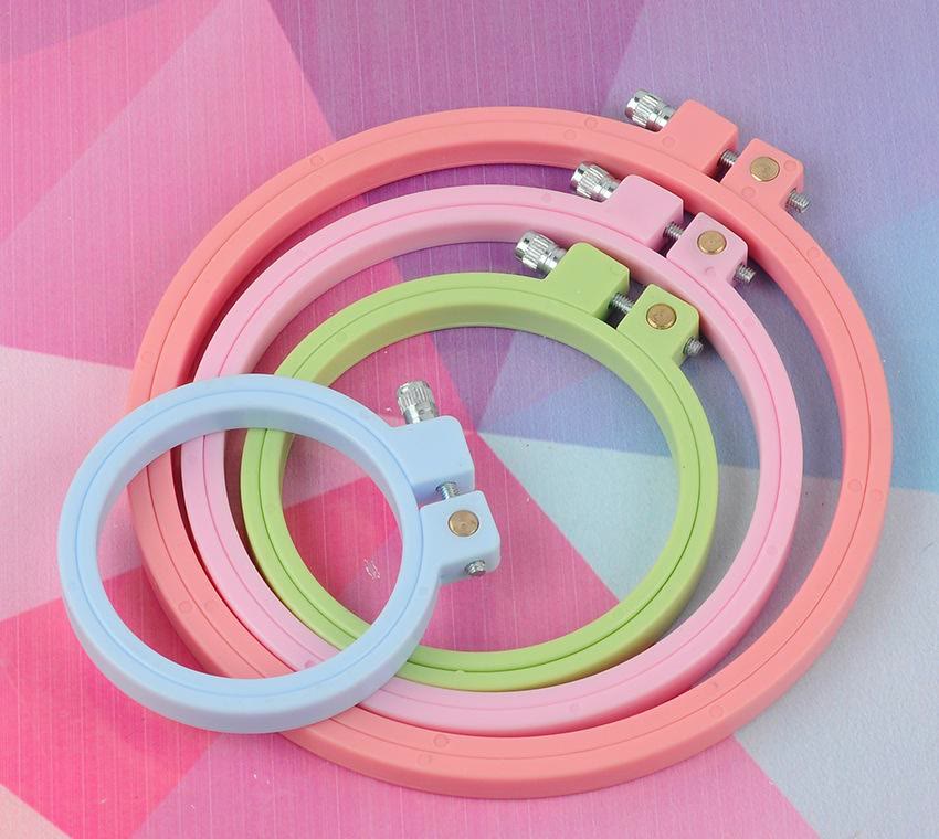 Embroiderey Plastic Frame | 7 Types Embroidered Hoop | Nice Gifts For Handmake Crafter - image 0