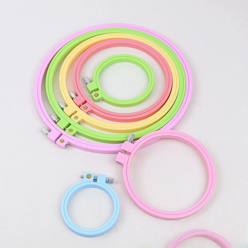 Embroiderey Plastic Frame | 7 Types Embroidered Hoop | Nice Gifts For Handmake Crafter - image 3