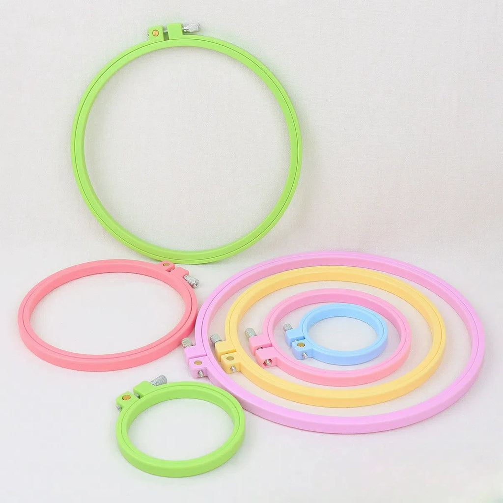 Embroiderey Plastic Frame | 7 Types Embroidered Hoop | Nice Gifts For Handmake Crafter - image 4