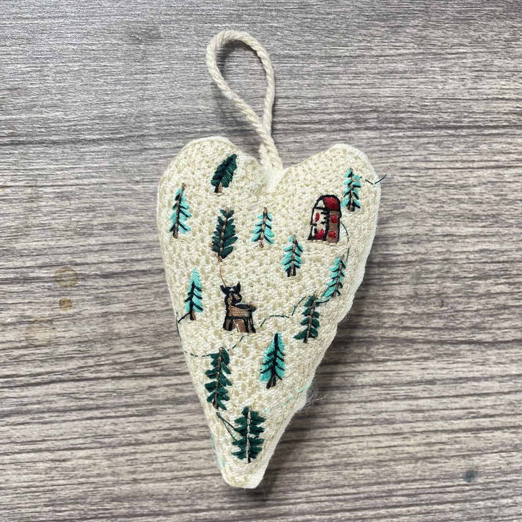  Embroidery Heart Hanging Kits |  Christmas Tree Ornament | Unique Handmade Gifts - Elk - image 11
