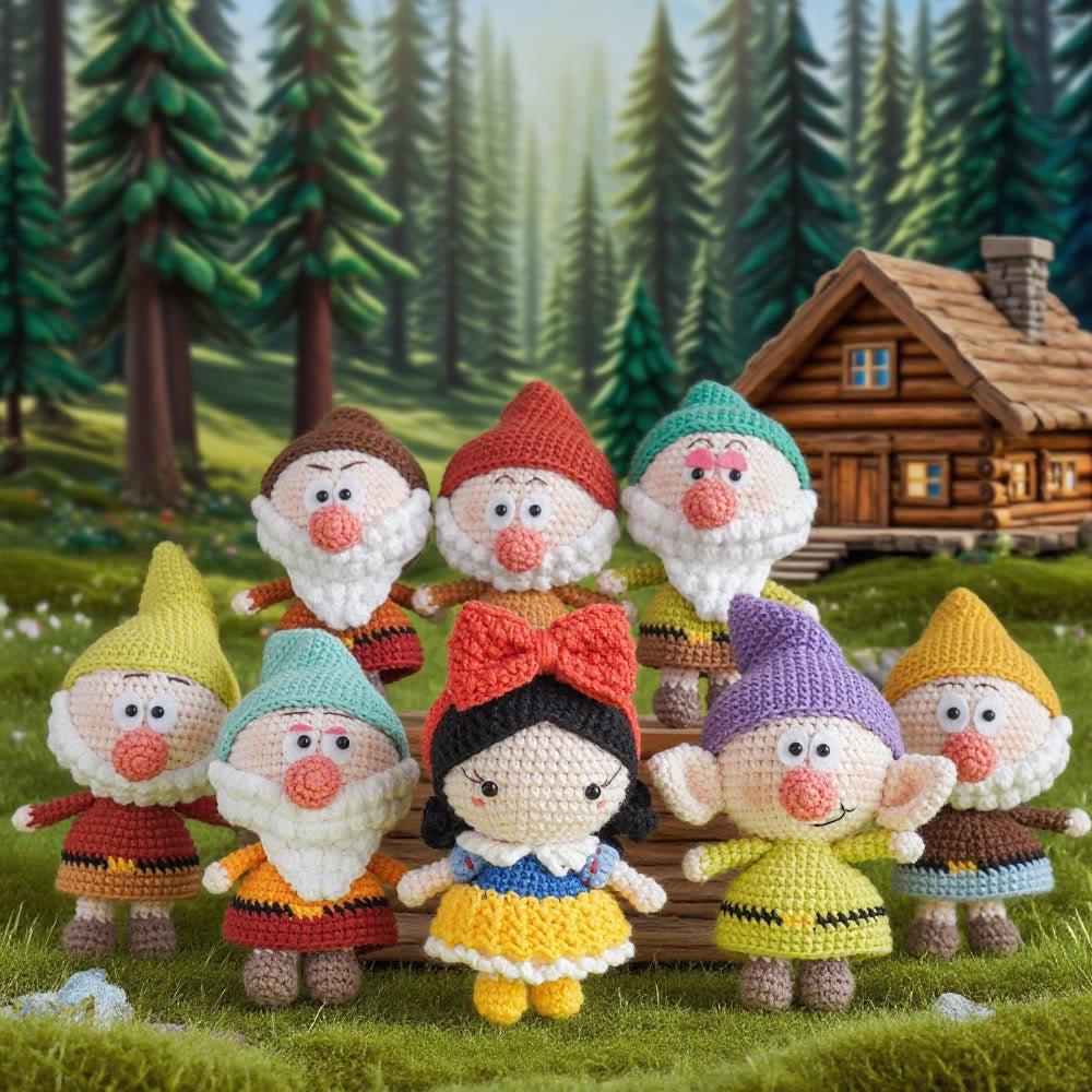 Diy Handmade Princess And Little Dwarfs Crochet Kit - Special Crochet Accessories | Perfect Gifts For Kids - image 2