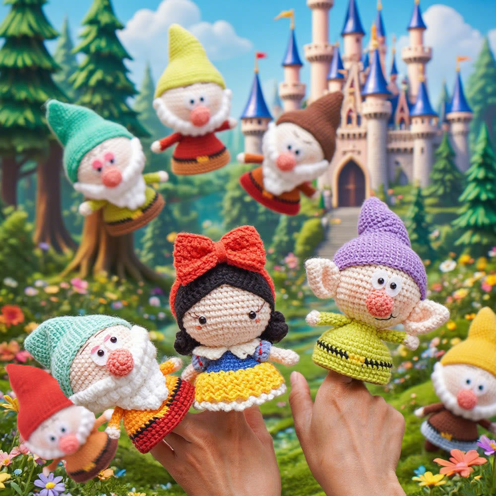 Diy Handmade Princess And Little Dwarfs Crochet Kit - Special Crochet Accessories | Perfect Gifts For Kids - image 1