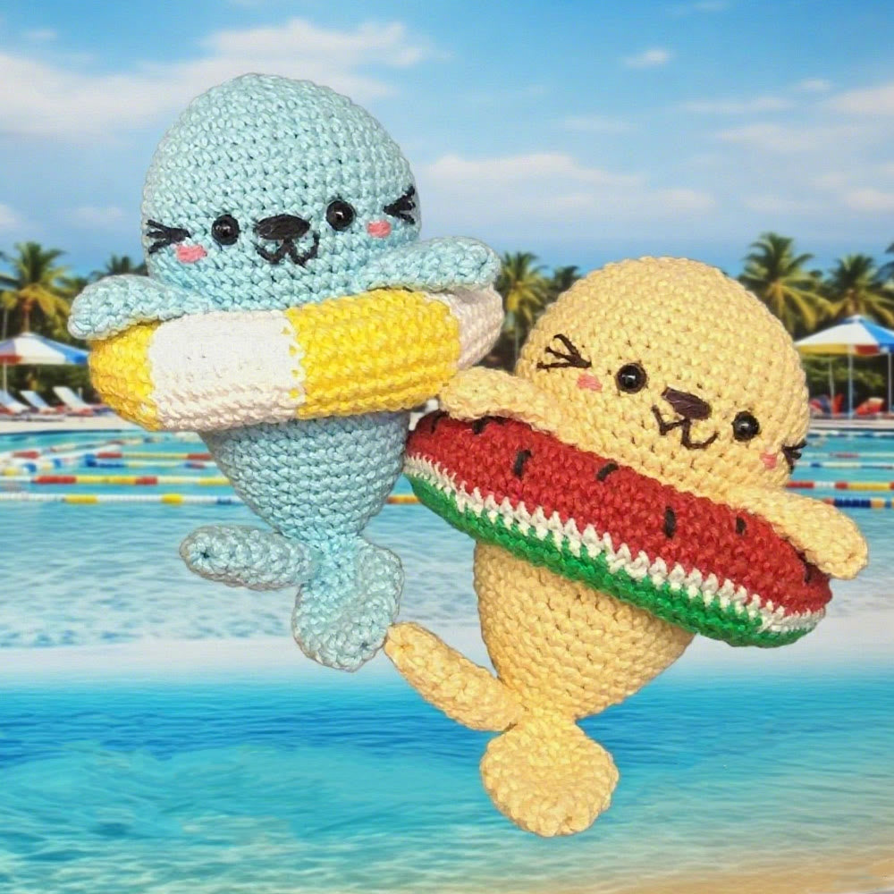 Diy Handmade Seal Series Crochet Kit - Lovable Crochet Doll | Gifts For Handmake Lovers - image 0