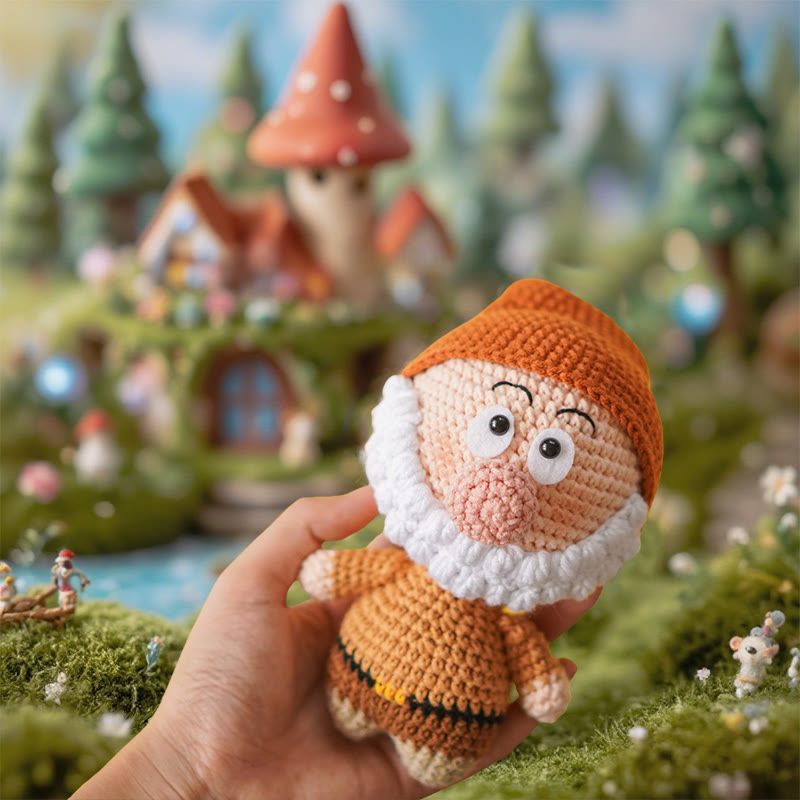 Diy Handmade The Seven Dwarfs Crochet Kit - Attractive Needle Toy | Personalized Birthday Handicraft - image 5