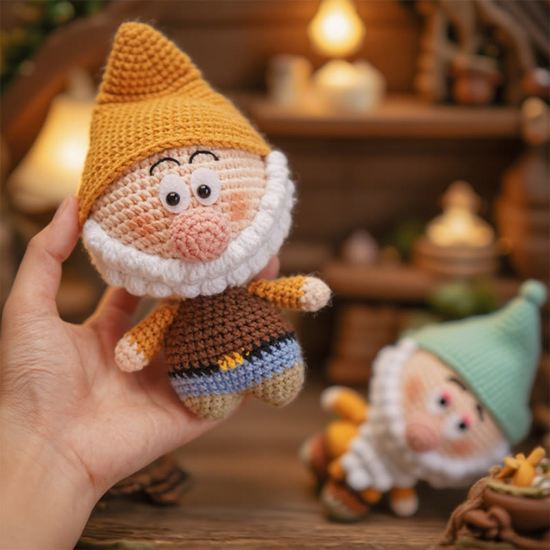 Diy Handmade The Seven Dwarfs Crochet Kit - Attractive Needle Toy | Personalized Birthday Handicraft - image 3