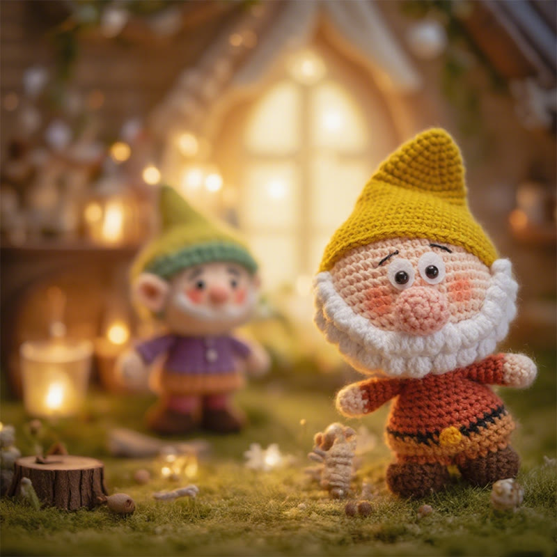 Diy Handmade The Seven Dwarfs Crochet Kit - Attractive Needle Toy | Personalized Birthday Handicraft - image 2