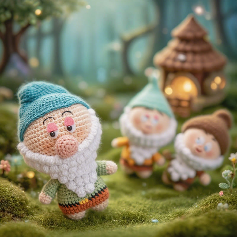 Diy Handmade The Seven Dwarfs Crochet Kit - Attractive Needle Toy | Personalized Birthday Handicraft - image 4