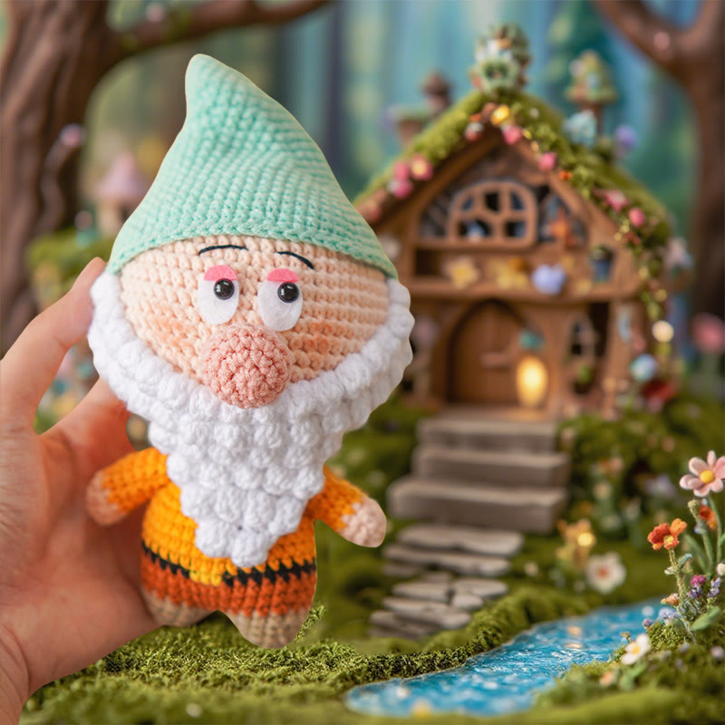 Diy Handmade The Seven Dwarfs Crochet Kit - Attractive Needle Toy | Personalized Birthday Handicraft - image 7