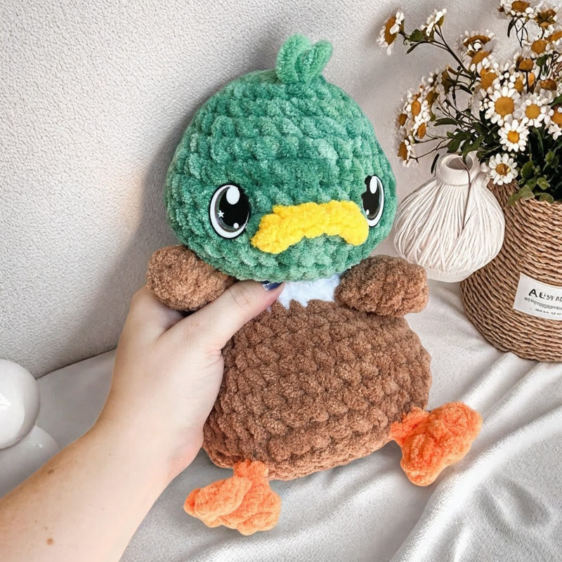 Diy Handmade Ducky And Chick Crochet Kit - Cute Animal Needlework  | Unique Baby Gift - Ducky A - image 0