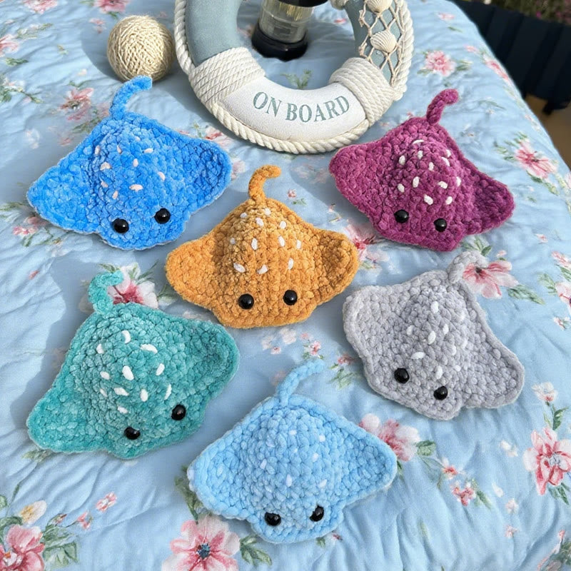 Diy Handmade Stingray Crochet Kit - Lovely Decoration Craft | Gift For Kids  - image 2