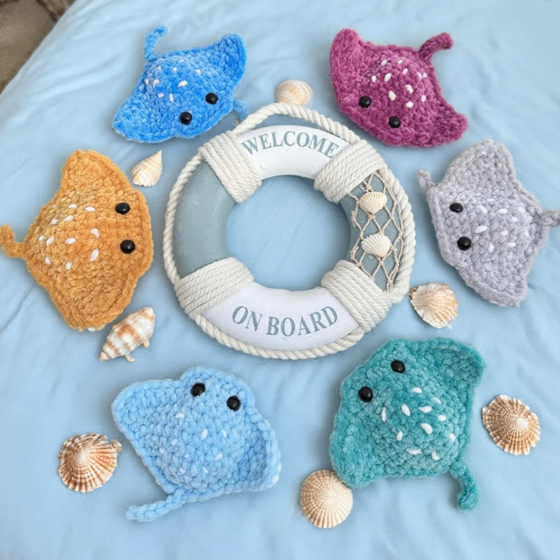 Diy Handmade Stingray Crochet Kit - Lovely Decoration Craft | Gift For Kids  - image 0