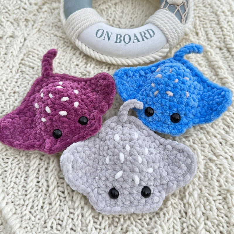 Diy Handmade Stingray Crochet Kit - Lovely Decoration Craft | Gift For Kids  - image 9