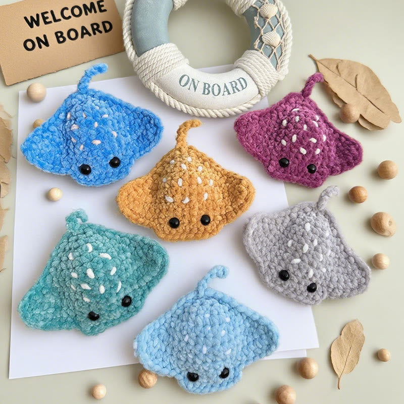 Diy Handmade Stingray Crochet Kit - Lovely Decoration Craft | Gift For Kids  - image 1