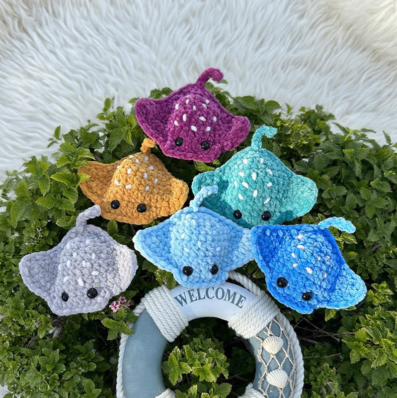 Diy Handmade Stingray Crochet Kit - Lovely Decoration Craft | Gift For Kids  - image 4