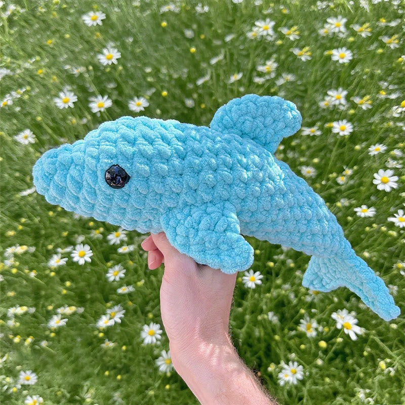 Diy Handmade Blue Whale Crochet Kit - Unique animalNeedlework  | Nice Sewing Gifts - Diy Handmade Blue Whale Crochet Kit - image 0
