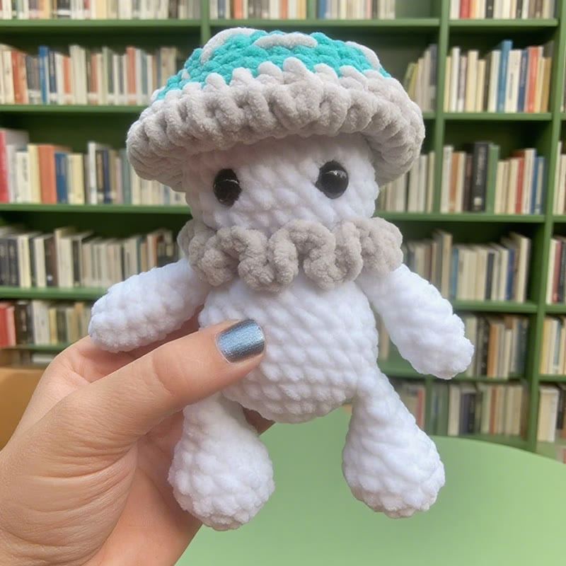Diy Handmade Mushroom Crochet Kit - Adorable Plush Crochet | Easy Craft For Beginner - B - image 1